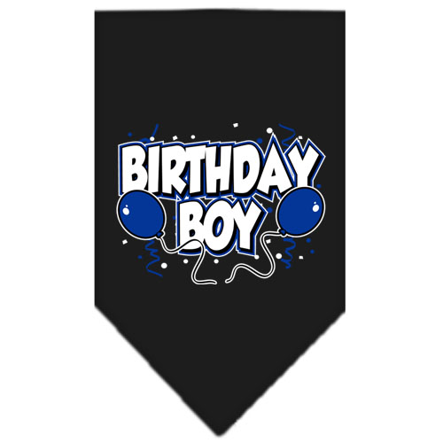Birthday Boy Screen Print Bandana Black Small